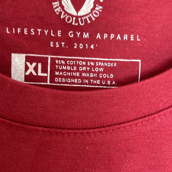 ASRV Mens Tee Shirt. XL Red - Picture 6 of 6